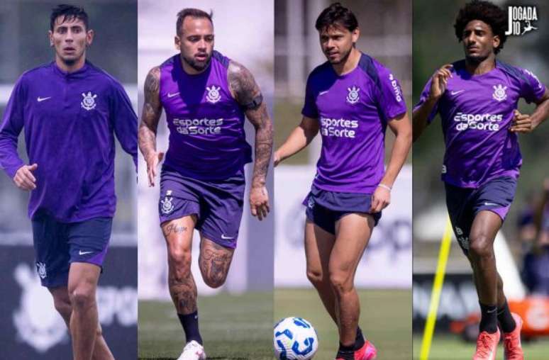 Fotos: Rodrigo Coca/Ag&ecirc;ncia Corinthians - Legenda: Corinthians tem quatro jogadores em fim de contrato