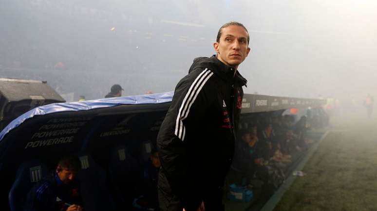 Filipe Luís comemora classificação do Flamengo para a final da Copa Libertadores