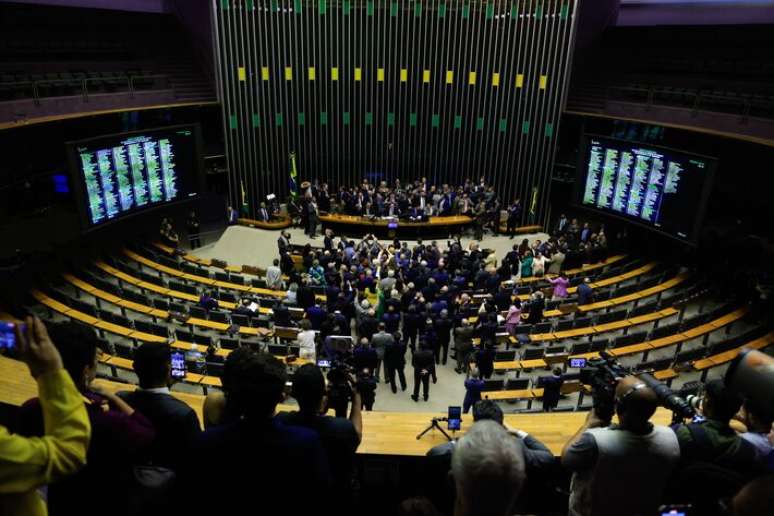 Plenário da Câmara dos Deputados, em Brasília