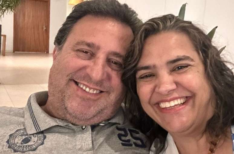 T&acirc;nia Gori e o marido, Alexandre