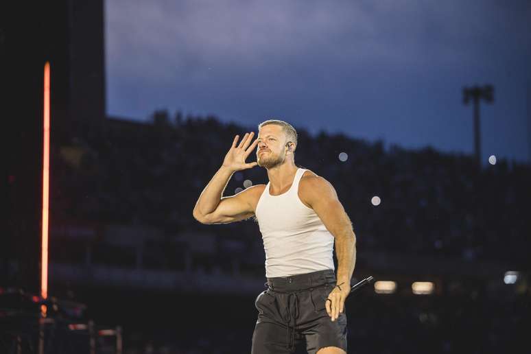 Dan Reynolds is the lead singer of Imagine Dragons Dan Reynolds is the lead singer of Imagine Dragons