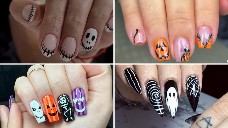 Unha de Halloween (Fotos: @kahbernardo_nails/ @gabidadarioo.nails/@studio_gabipereira/@michaela_nailss/Instagram/Reprodu&ccedil;&atilde;o)