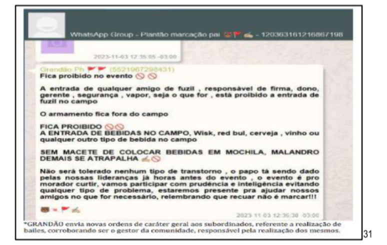 Mensagem de Grandão determina regras de conduta durante evento na comunidade