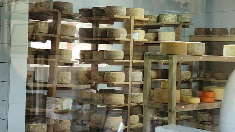 The cheeses from the Velho Pitta dairy are matured in a special room