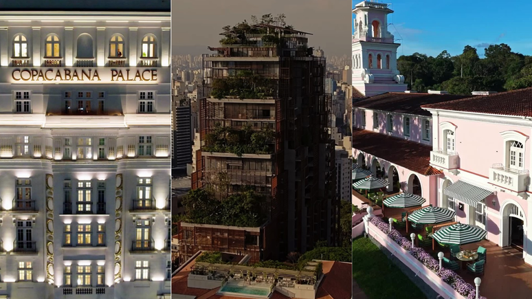 3 hotéis brasileiros aparecem em lista dos melhores do mundo: Copacabana Palace, Rosewood São Paulo e Hotel das Cataratas