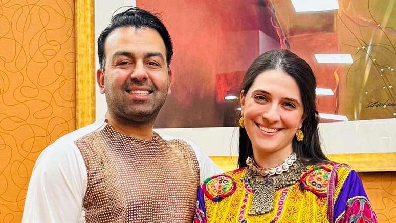 O primeiro passeio do casal foi uma pausa durante a tensa opera&ccedil;&atilde;o de evacua&ccedil;&atilde;o no Afeganist&atilde;o