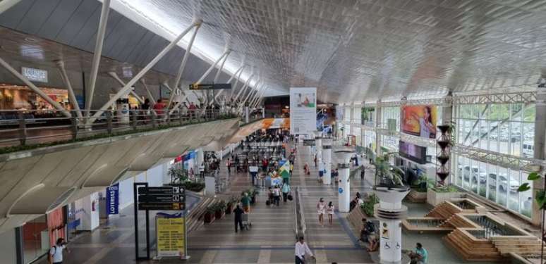 Imagem do aeroporto internacional de Bel&eacute;m antes de conclus&atilde;o de reforma.