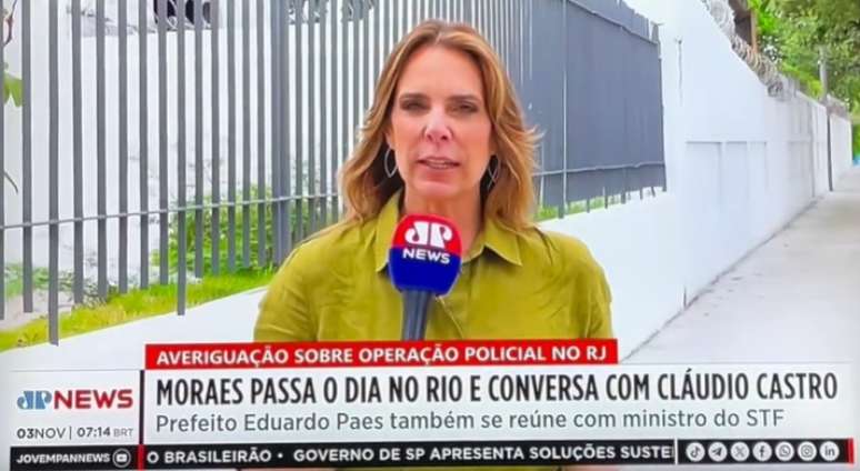 "A na&ccedil;&atilde;o n&atilde;o pode ser ref&eacute;m dos que a desafiam", postou a jornalista, defendendo o combate aos criminosos