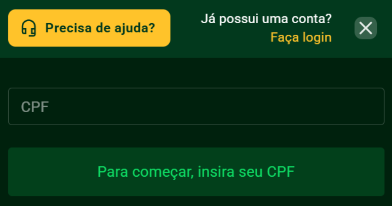 O processo de cadastro na plataforma é simples