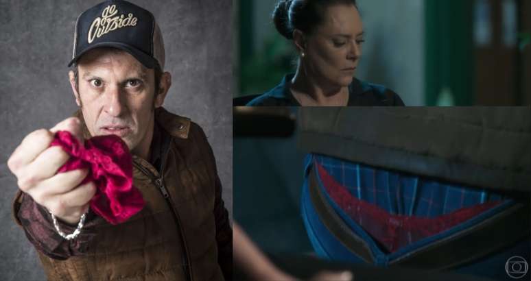 From Globo, the delegate Joubert (Milhem Cortaz) liked to wear the panties of his wife and unknown women