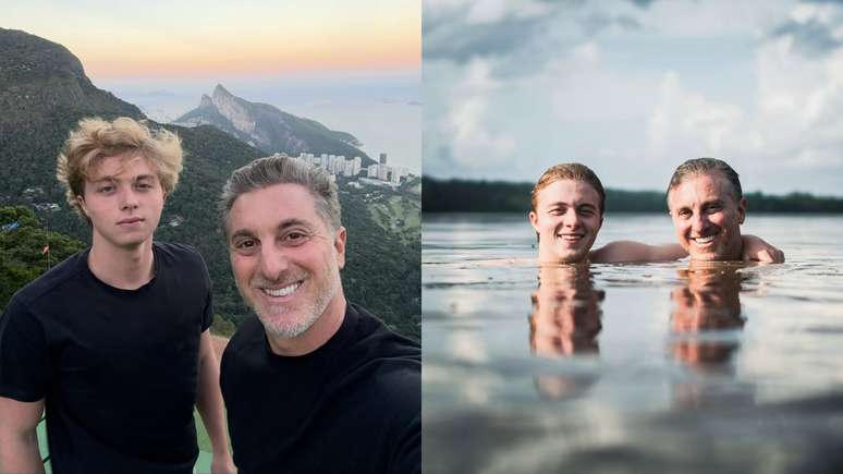 Luciano Huck com o filho, Benício Huck (Reprodução/Instagram)