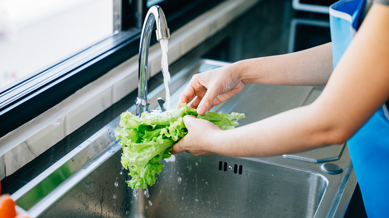 Além da higienização em casa, o Ministério da Saúde orienta ter atenção na hora de escolher e armazenar o alface