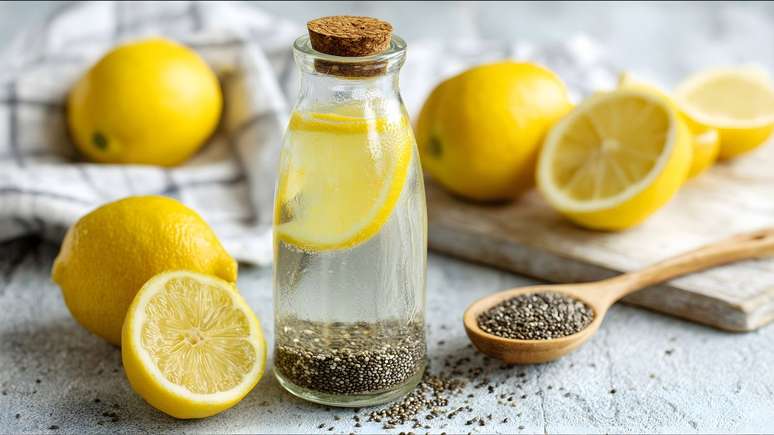 O suco de limão com chia ajuda a controlar a glicemia, melhorar a digestão e trazer mais energia logo cedo; conheça seus benefícios