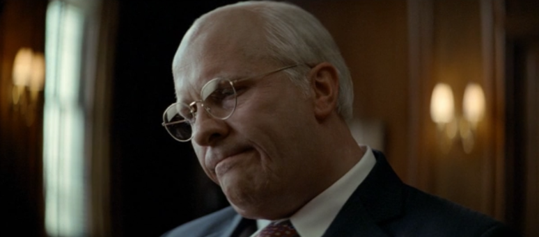 Christian Bale caracterizado com o ex-vice-presidente dos EUA, Dick Cheney