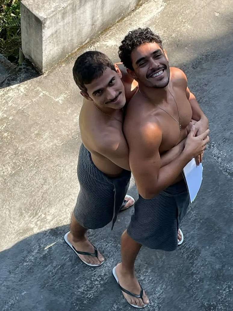 Ruan Aguiar e Igor Fernandez nos bastidores de Os Donos do Jogo