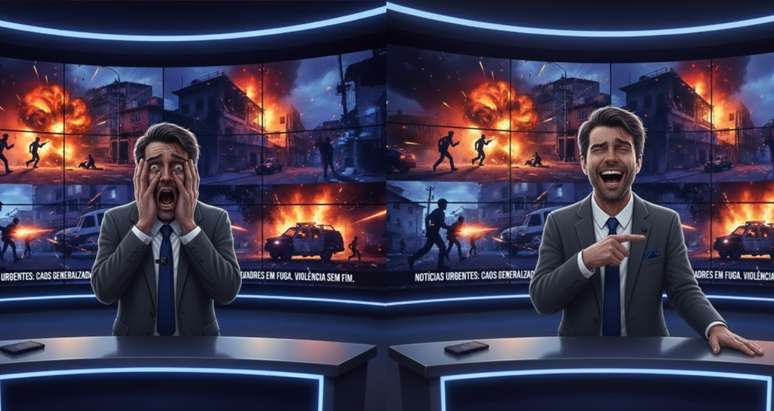 O notici&aacute;rio sobre a viol&ecirc;ncia assusta o p&uacute;blico e, ao mesmo tempo, beneficia os canais de TV com audi&ecirc;ncia