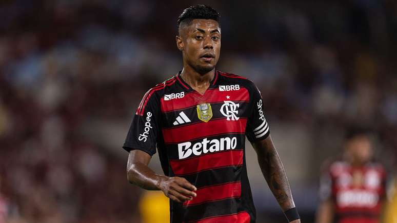 Bruno Henrique durante jogo do Flamengo
