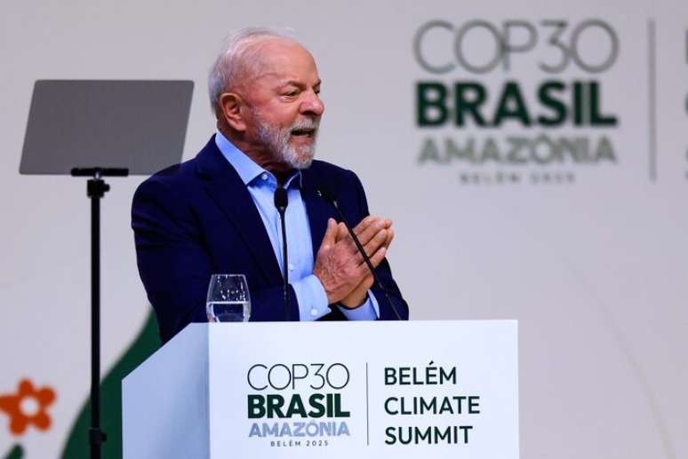 Lula discursou para outros chefes de Estados em cúpula que antecede a conferência climática da ONU
