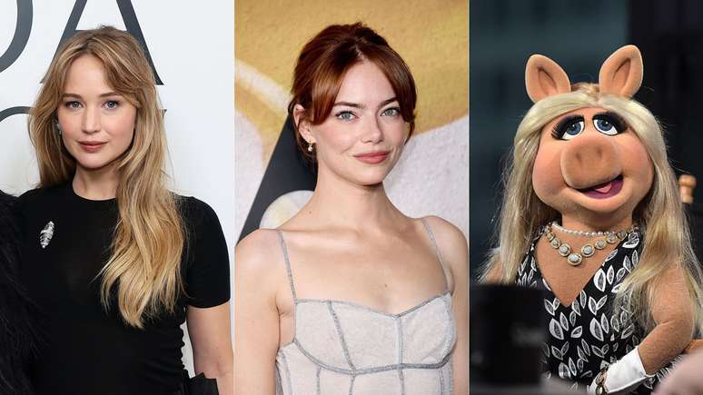 Jennifer Lawrence e Emma Stone vão produzir filme sobre Miss Piggy, de 'Os Muppets'