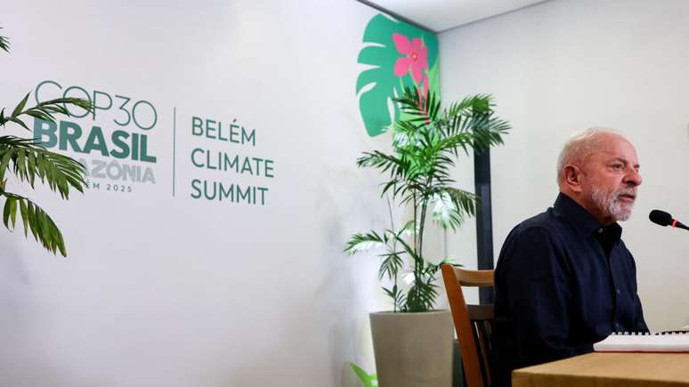 Lula participa de coletiva de imprensa em Belém, a dois dias do início da Cúpula dos Líderes da COP30. (04/11/2025)