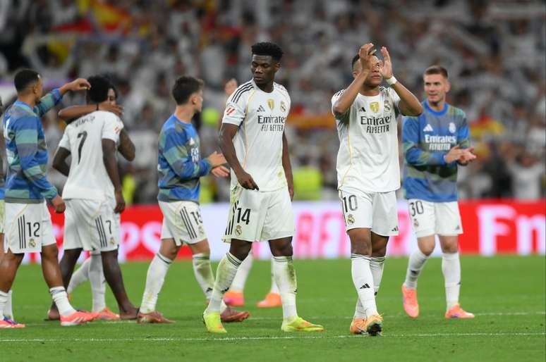 Tchouameni ap&oacute;s uma vit&oacute;ria do Real Madrid 