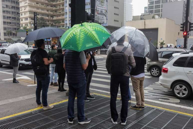 Registro de chuva na cidade de São Paulo. Registro de chuva na cidade de São Paulo.