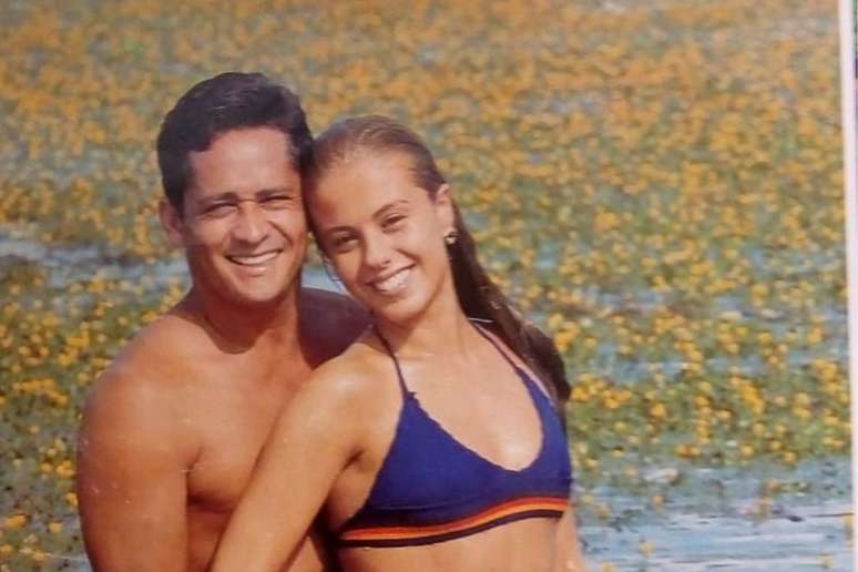 Leonardo e Poliana Rocha na juventude