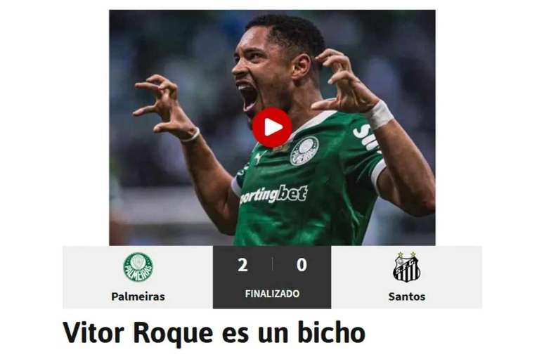 Jornal espanhol enaltece atuação de Vitor Roque no clássico –
