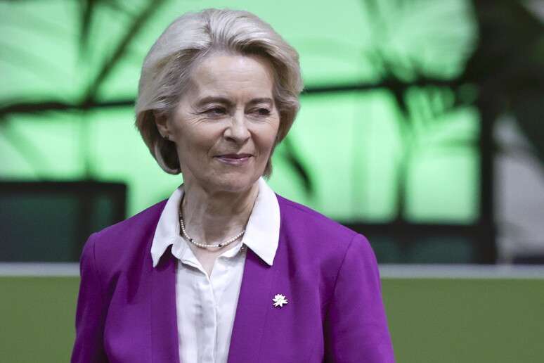 Ursula von der Leyen durante a Cúpula do Clima, em Belém
