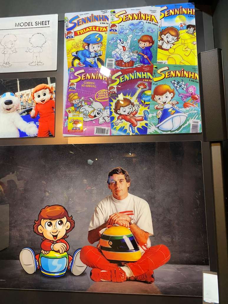 Mural conta com lembranças da icônica revista senninha