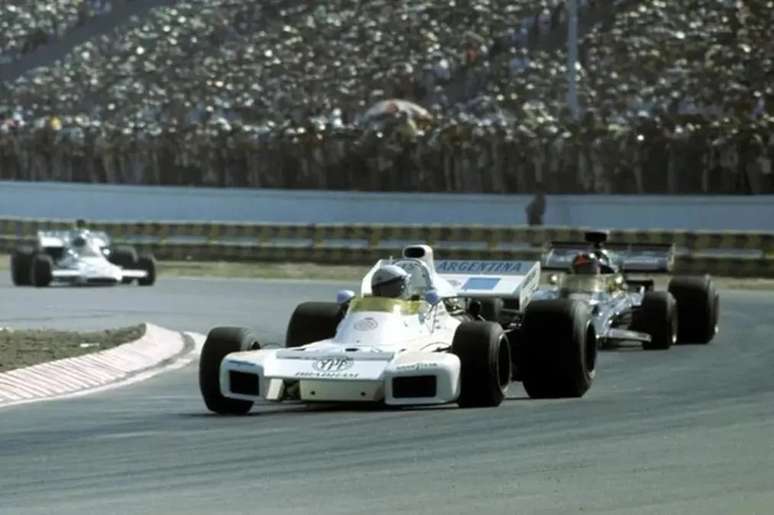 Reutemann durante o primeiro Grande Pr&ecirc;mio do Brasil