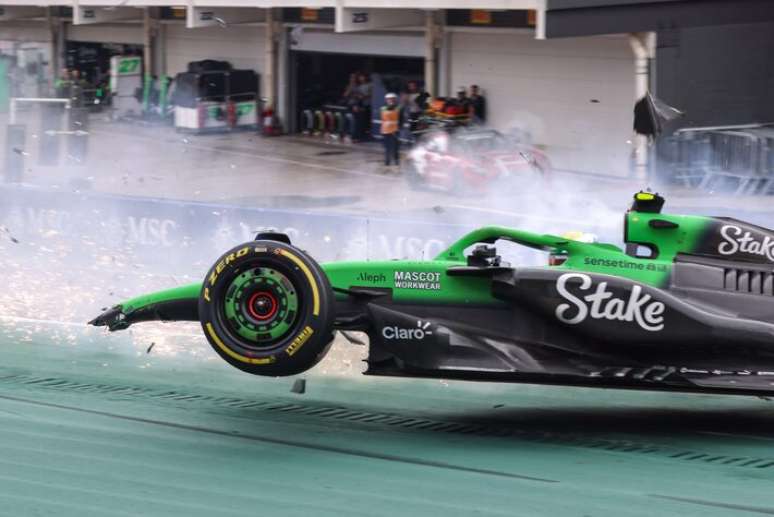 Forte acidente de Gabriel Bortoleto no GP de São Paulo