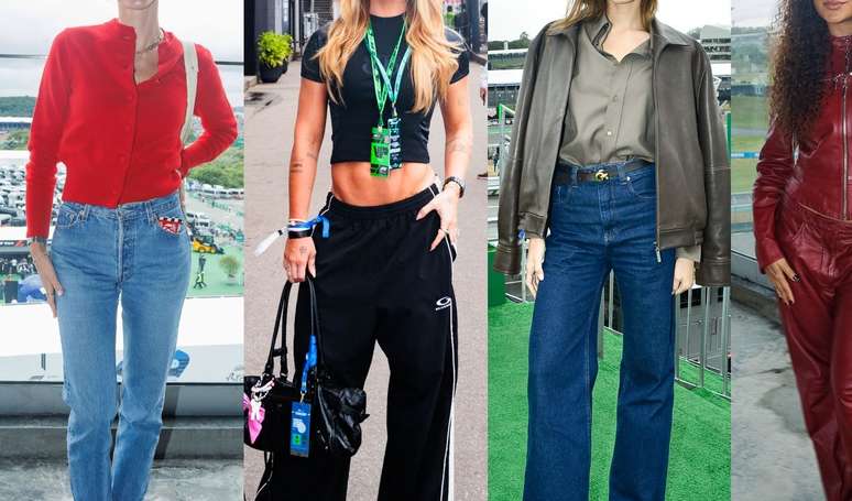 Veja fotos dos looks dos famosos no Grande Prêmio de Fórmula 1 em SP: a moda de Bruna Marquezine, Virgínia, Sasha Meneghel e mais.