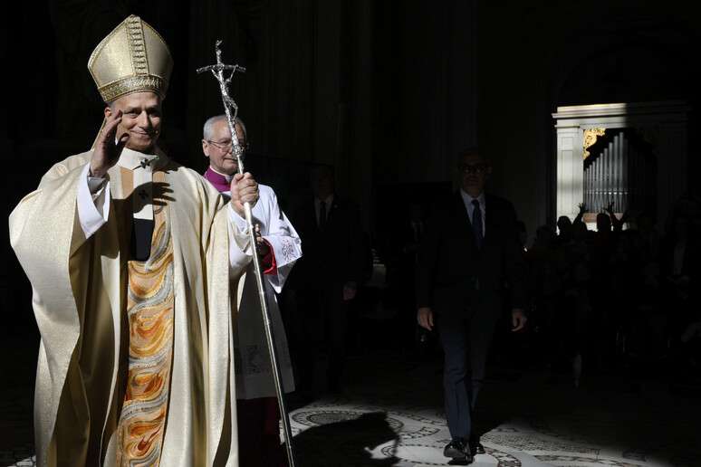 Papa Leão XIV celebra missa em basílica de Roma