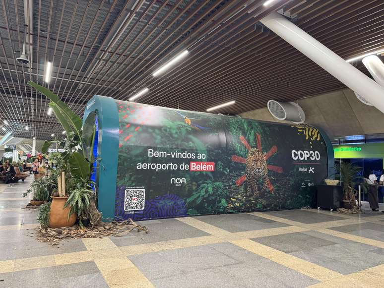 Aeroporto de Belém durante a COP30