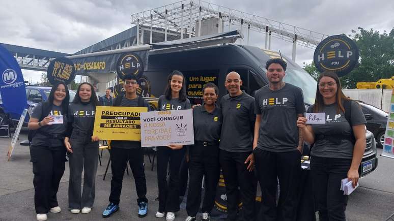 Project Help took posters to support students