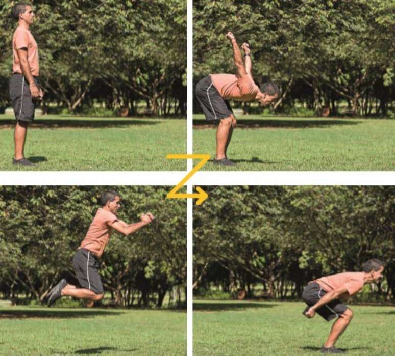 Salto de impacto (Foto: Nelson Toledo)