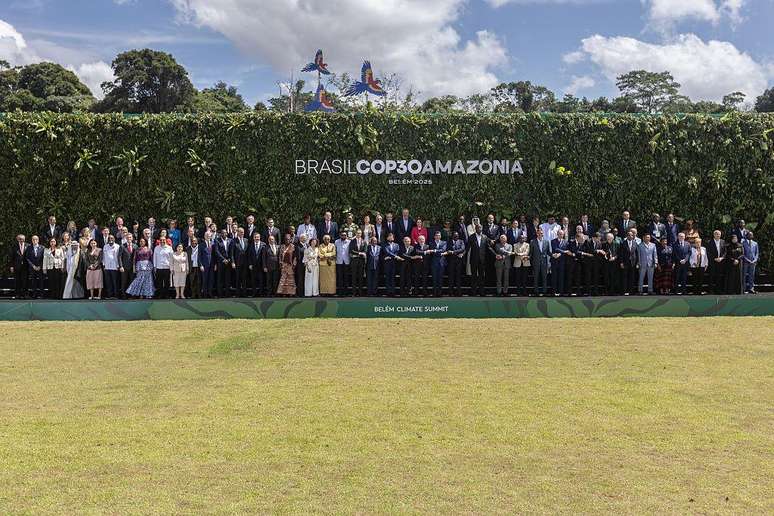 Bem menos l&iacute;deres mundiais participaram da foto deste ano na COP, realizada em Bel&eacute;m