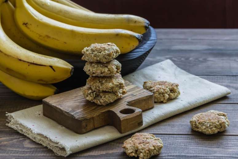 Biscoito de aveia com banana