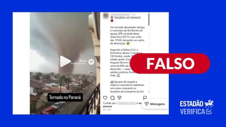 Vídeo possui marca d'agua de feramenta de IA