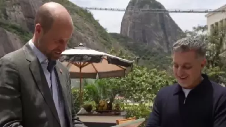 Príncipe William e Luciano Huck