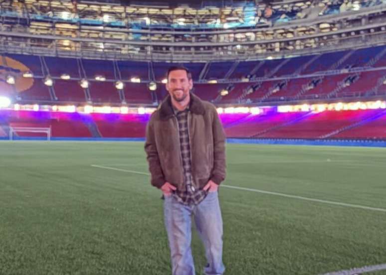 Lionel Messi visitou o Camp Nou no último final de semana.