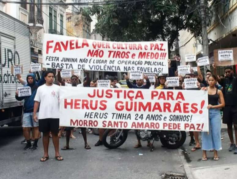 Morte de Herus Guimar&atilde;es gerou protestos da comunidade. Acordo de repara&ccedil;&atilde;o foi mediado pelo Minist&eacute;rio P&uacute;blico.