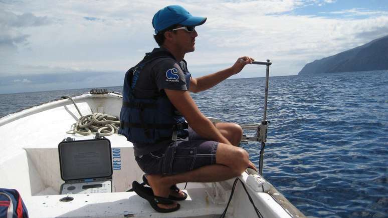 Ao saber que havia um tubarão-das-galápagos na região, Hoyos decidiu mergulhar em busca dele