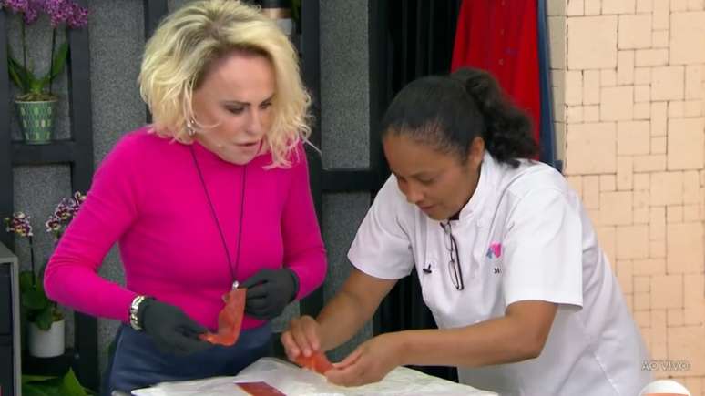 Ana Maria Braga e Maria no Mais Voc&ecirc; (Reprodu&ccedil;&atilde;o/TV Globo)