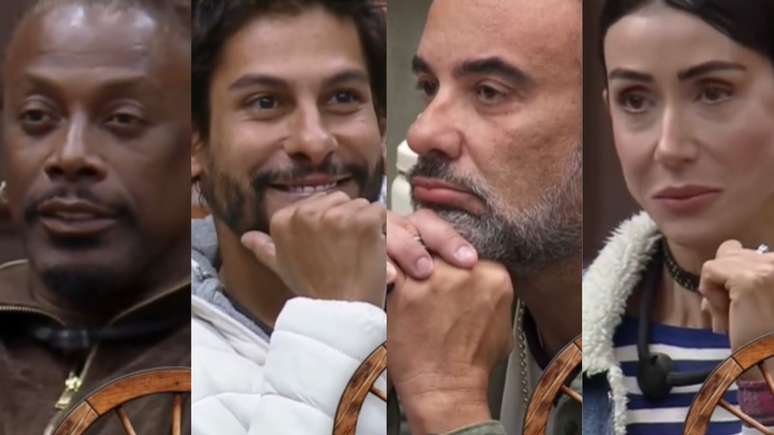 Creo, Shia, Fabiano e Michelle em 'A Fazenda 17'