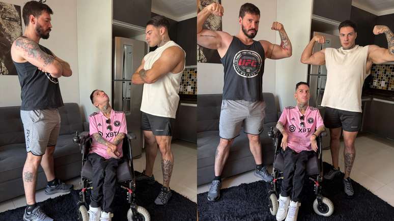 Arthur Aily, Gabriel Brito e Rafa Marttinz (Reprodução/Instagram)