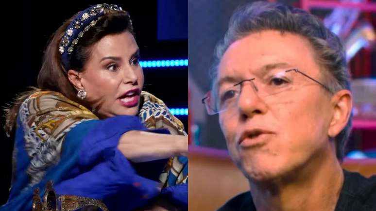 Narcisa Tamborindeguy e Boninho (Reprodu&ccedil;&atilde;o/Youtube/SBT)