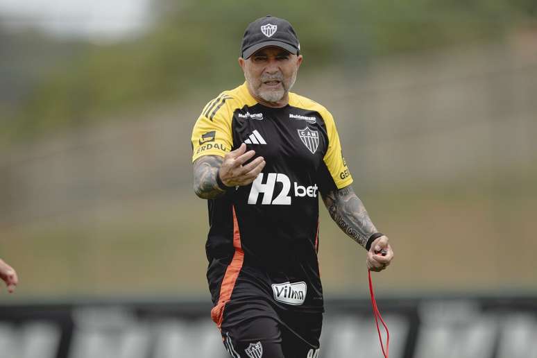Sampaoli ainda não definiu o time do Galo para a partida desta quarta-feira –