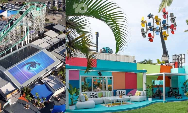 A casa do 'Big Brother Austrália' fica no meio de um parque de diversões